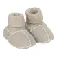Preview: Baby Lammfellschuhen mit Strickbund ohne Schnürsenkel