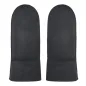 Preview: Lambskin Mittens Alpen– Warm Merino Fur Mittens in Suede Leather-grau