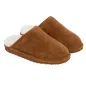 Preview: Pantoffeln aus Schafsfell mit offener Ferse und Gummisohle, aus Merino-Lammfell, für Damen und Herren.