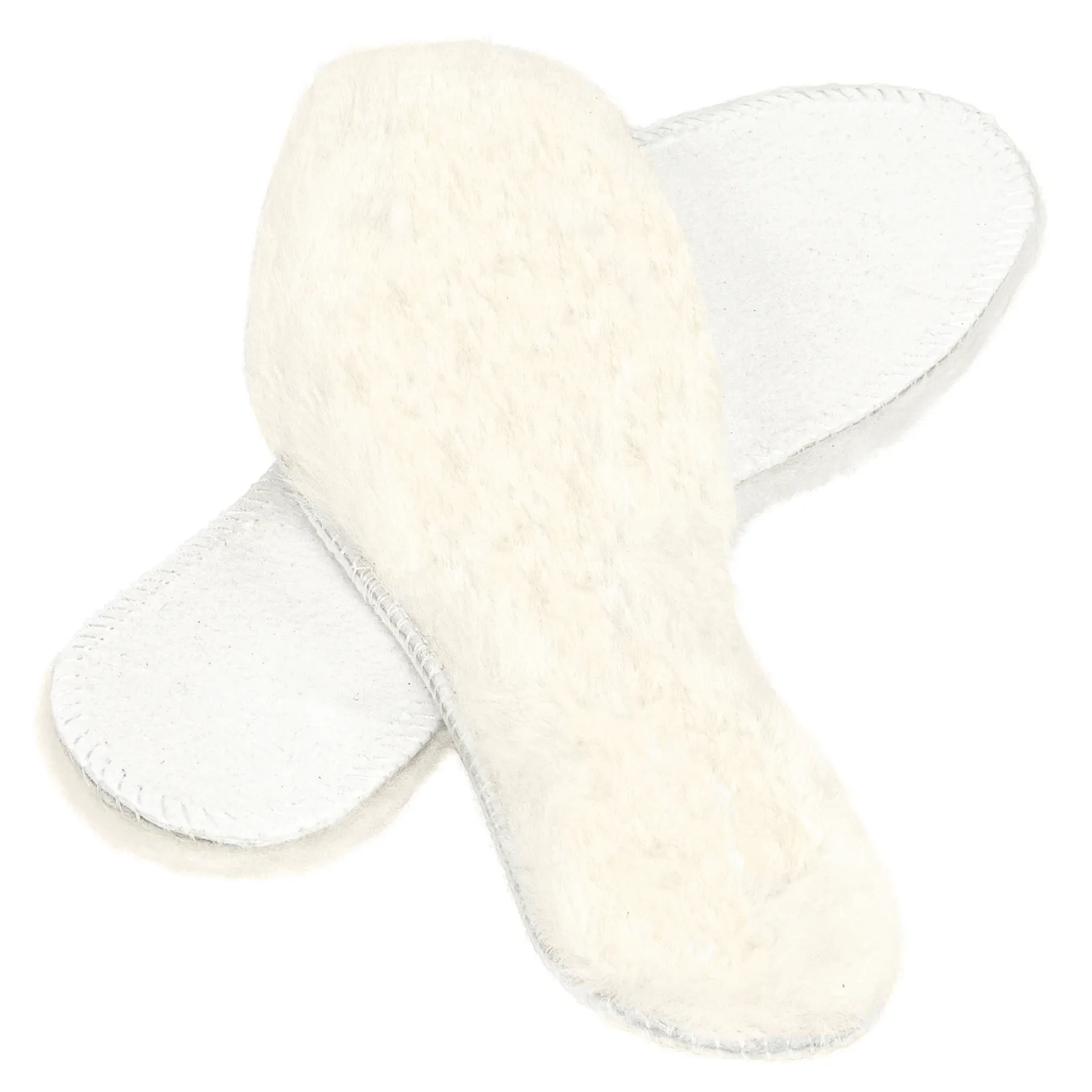 Warm insoles made from genuine lambskin